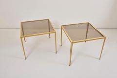  M nchner Werkst tten Set of Two Brass and Glass Nesting Tables by M nchner Werkst tten - 935272