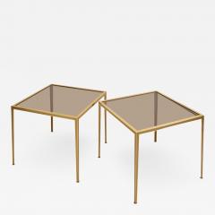  M nchner Werkst tten Set of Two Brass and Glass Nesting Tables by M nchner Werkst tten - 937980
