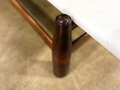  M veis Cimo Architectural Brazilian Coffee Table in Rosewood and Marble Cimo Lot 693A - 4511765