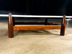  M veis Cimo Architectural Brazilian Coffee Table in Rosewood and Marble Cimo Lot 693A - 4511769