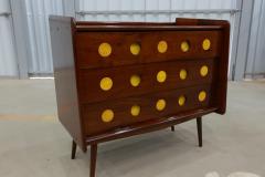  M veis Cimo Brazilian Modern Chest of Drawers in Hardwood by Moveis Cimo 1950s Brazil - 3559551