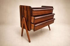  M veis Cimo Brazilian Modern Patchwork Imbuia Chest of Drawers by Cimo Brazil - 4694098