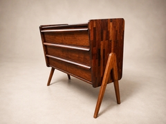  M veis Cimo Brazilian Modern Patchwork Imbuia Chest of Drawers by Cimo Brazil - 4694105