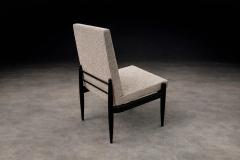  M veis Cimo Cimo Brazil Set of 8 Mid Century Dining Chairs in Ebonized Hardwood 1950s - 4526706