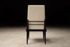  M veis Cimo Cimo Brazil Set of 8 Mid Century Dining Chairs in Ebonized Hardwood 1950s - 4526708