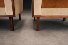  M veis Cimo M veis Cimo Pair of Rosewood Armchairs in Cognac Mohair and Camel Wool - 4541325