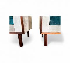  M veis Cimo Pair of Armchairs in Rosewood Suede Cimo 1960s Lot 635 - 4309275