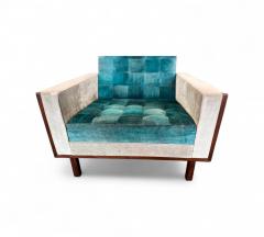  M veis Cimo Pair of Armchairs in Rosewood Suede Cimo 1960s Lot 635 - 4309276