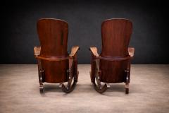  M veis Cimo Rocking Chair in Bentwood Moveis Cimo 1950s - 4579542