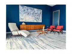  M veis Cimo Set of Two Armchair in Imbuia wood Boucle Cimo 1950s Lot 720A - 4367473