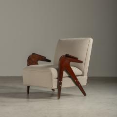  M veis Drago Tridente Lounge Chair by M veis Drago Brazilian Mid Century Modern Design - 3335550