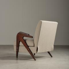  M veis Drago Tridente Lounge Chair by M veis Drago Brazilian Mid Century Modern Design - 3335553