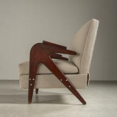  M veis Drago Tridente Lounge Chair by M veis Drago Brazilian Mid Century Modern Design - 3335556