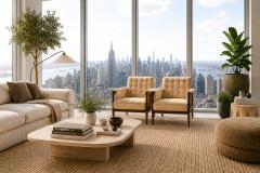  M veis Provenzal M veis Provenzal Lounge Chair in Jacaranda Champagne Mohair Velvet - 4601039