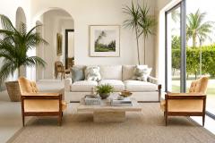  M veis Provenzal M veis Provenzal Lounge Chair in Jacaranda Champagne Mohair Velvet - 4601043