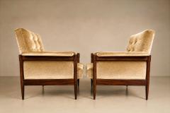  M veis Provenzal M veis Provenzal Lounge Chair in Jacaranda Champagne Mohair Velvet - 4601044