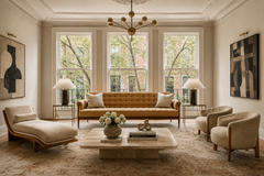  M veis Provenzal Sofa in Brazilian Rosewood and Camel Mohair by M veis Provenzal Brazil - 4692675