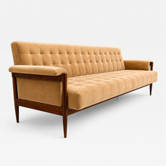  M veis Provenzal Sofa in Brazilian Rosewood and Camel Mohair by M veis Provenzal Brazil - 4694863