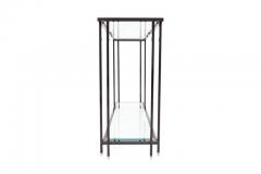  M2000 Furniture Co Black Chromed Two Tier Console Table - 438144