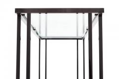  M2000 Furniture Co Black Chromed and Burl Console Table - 438184