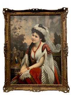  MARCEL ZADORECKI POLISH ANTIQUE OIL ON CANVAS DEPICTING A CLASSICAL LADY BY MARCEL ZADORECKI - 3565791