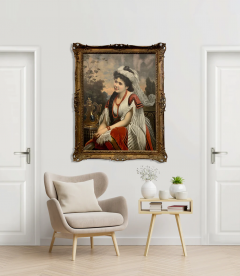  MARCEL ZADORECKI POLISH ANTIQUE OIL ON CANVAS DEPICTING A CLASSICAL LADY BY MARCEL ZADORECKI - 3565953