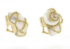  MAZ MAZ SHELL EARRINGS WITH GOLD ROPE - 2957605