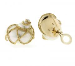  MAZ MAZ SHELL EARRINGS WITH GOLD ROPE - 2957606