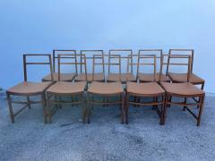  MIM Mobili Italiani Moderni Set of 10 Mid Century Modern Dining Chairs by Renato Venturi for MIM Roma - 4636892