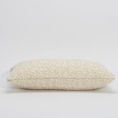  MOGUL Cream and Tan Boucle Kidney Pillow By MOGUL - 4237165