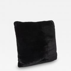  MOGUL Modern Black Fur Decorative Pillow by MOGUL - 4249085