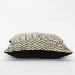  MOGUL Modern Black White Zig Zag Decorative Pillow by MOGUL - 4235273