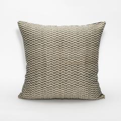  MOGUL Modern Black White Zig Zag Decorative Pillow by MOGUL - 4235288