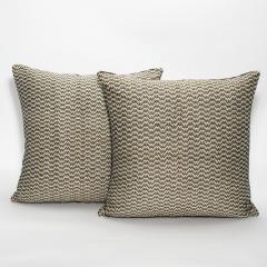  MOGUL Modern Black White Zig Zag Decorative Pillow by MOGUL - 4235290