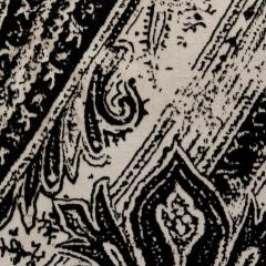  MOGUL Modern Black and White Paisley Velvet Decorative Pillow by MOGUL - 4235208