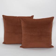  MOGUL Modern Chestnut Velvet Decorative Pillow by MOGUL - 4235307
