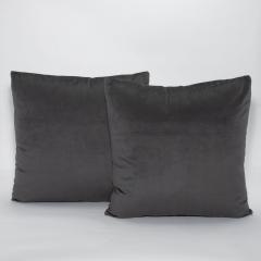 MOGUL Modern Graphite Velvet Decorative Pillow by MOGUL - 4235264