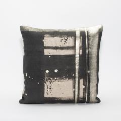  MOGUL Modern Painted Canvas Decorative Pillow with Kelly Wearstler Fabric - 4235314