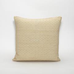  MOGUL Modern Tan Leather Chevron Decorative Pillow by MOGUL - 4235187