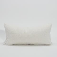  MOGUL White Textured Kidney Pillow By MOGUL - 4237154