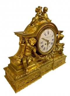  MONBRO AINE HENRI PICARD A FRENCH GILT BRONZE MANTEL CLOCK BY MONBRO AINE HENRI PICARD - 3566435