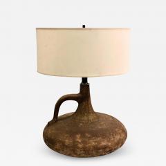  Madoura Large Rare Artist French Midcentury Brutalist Pottery Ceramic Table Lamp - 1738390