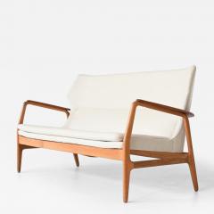  Madsen Schubell A Madsen H Schubell Wingback sofa in cream Bovenkamp The Netherlands 1960 - 3683335