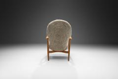  Madsen Schubell Madsen Schubell Highback Chair in Sheepskin Denmark 1950s - 4374662