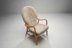  Madsen Schubell Madsen Schubell Highback Chair in Sheepskin Denmark 1950s - 4374663