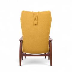  Madsen Schubell Madsen Schubell MS20 Midcentury Danish Teak Reclining Lounge Chair and Ottoman - 4227992
