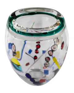  Maestro Vetraio Mid Century Italian Seguso e Barovier Handmade Murano Glass Vase - 3054470