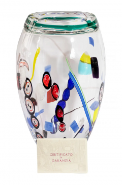  Maestro Vetraio Mid Century Italian Seguso e Barovier Handmade Murano Glass Vase - 3054472