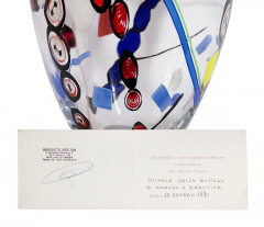  Maestro Vetraio Mid Century Italian Seguso e Barovier Handmade Murano Glass Vase - 3054483