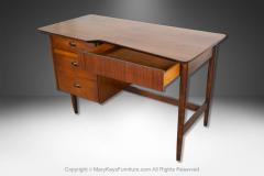  Mainline by Hooker Mid Century Mainline Hooker Walnut Desk - 4012943